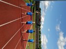 Les élèves de seconde du Sport Monnet Team réalisant un fractionné sur 100m.